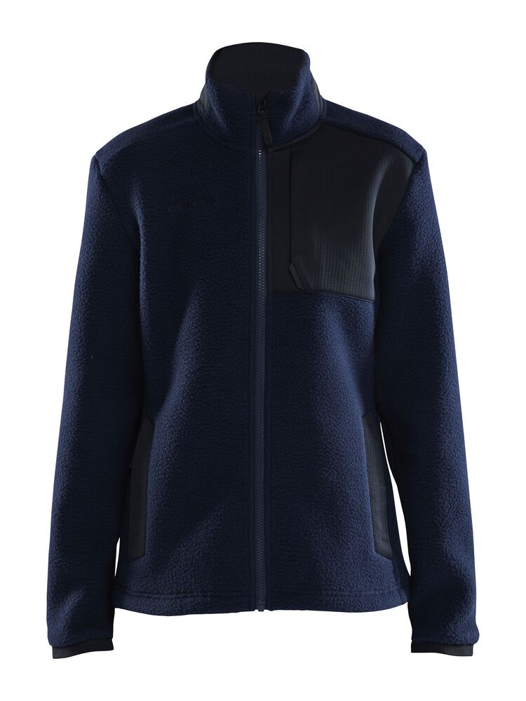 Adv Explore Pile Fleece Jacket W von Craft – Ecru/Black