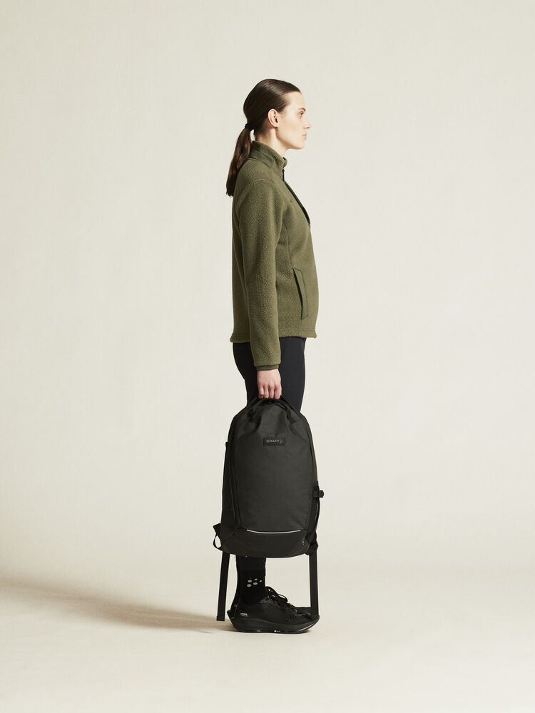 Adv Explore Pile Fleece Jacket W von Craft – Ecru/Black