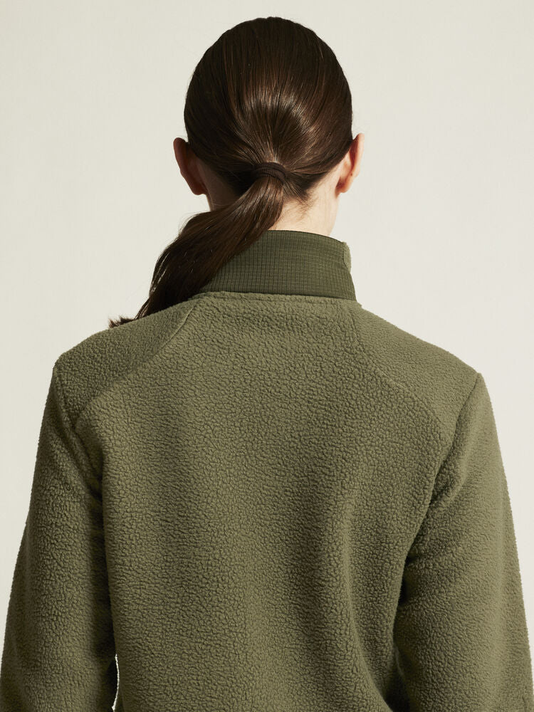 Adv Explore Pile Fleece Jacket W von Craft – Ecru/Black
