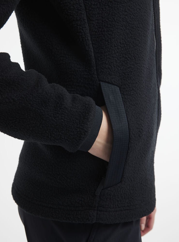 Adv Explore Pile Fleece Jacket W von Craft – Ecru/Black