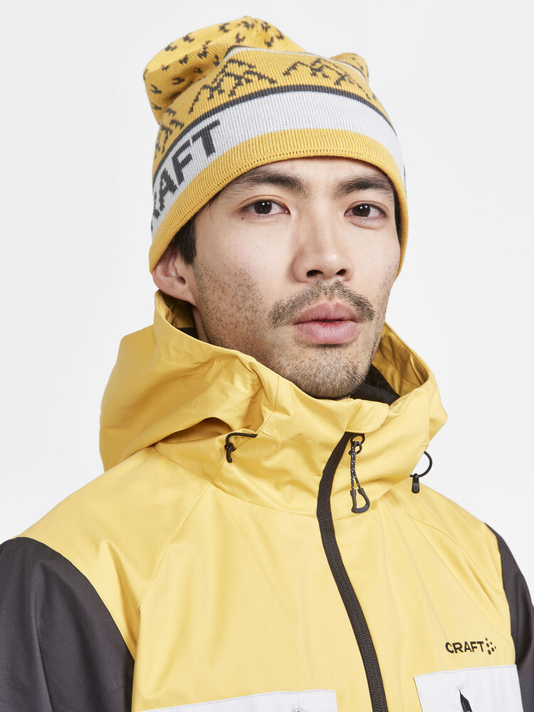 Core Backcountry Knit Hat von Craft – Amber/Ash