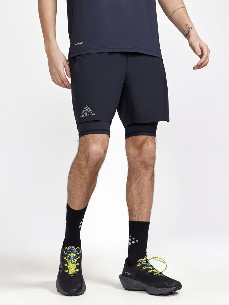 PRO Trail 2in1 Shorts M von Craft – Slate/Desert