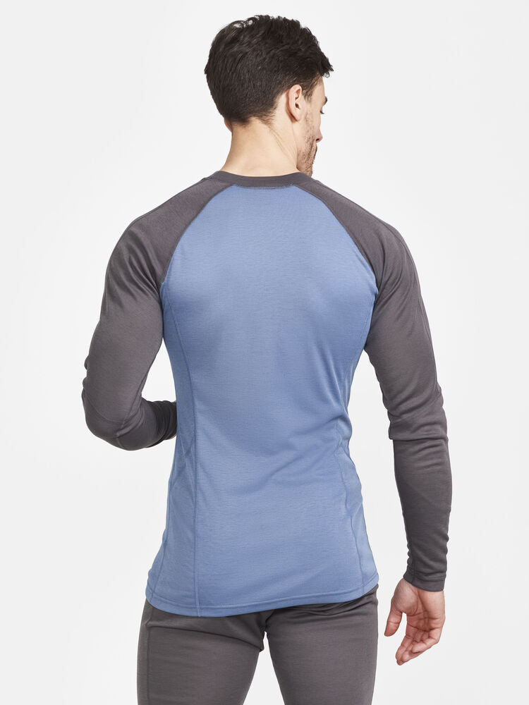Core Warm Baselayer Ls Tee M von Craft – Granite/Flow