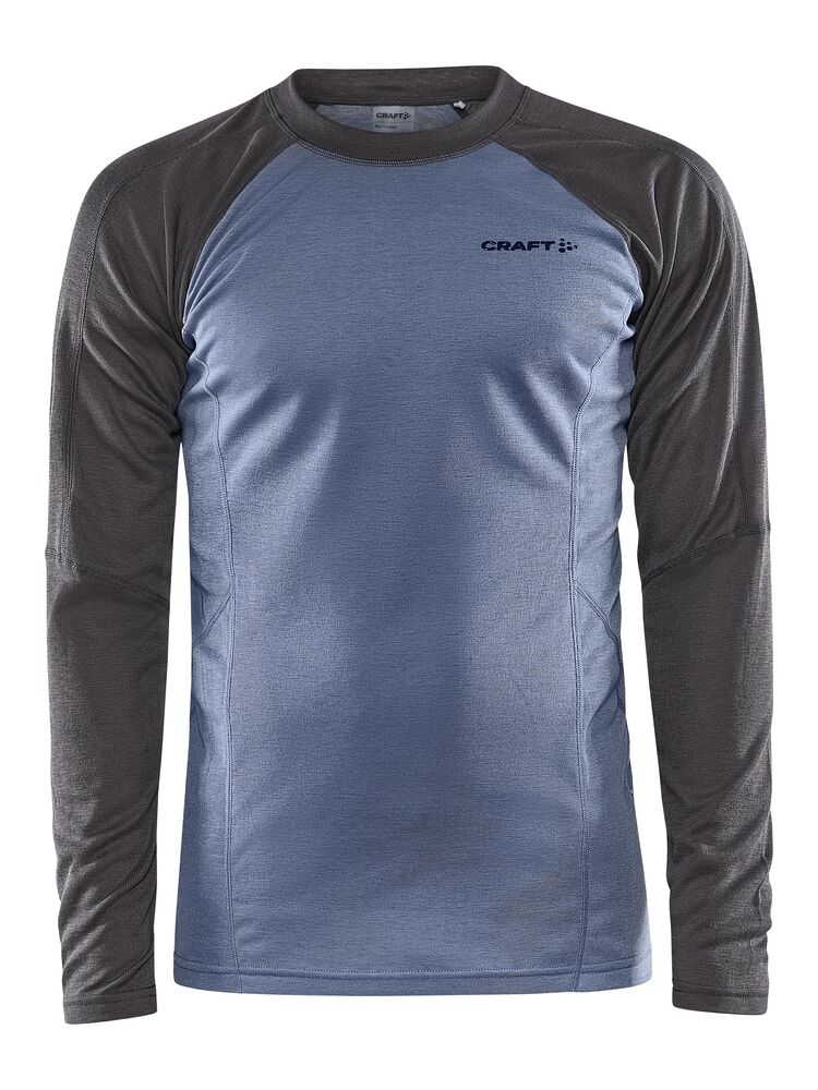 Core Warm Baselayer Ls Tee M von Craft – Granite/Flow