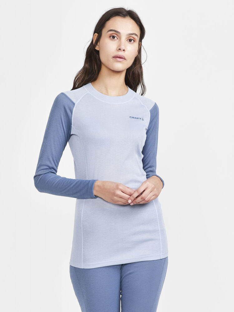 Core Warm Baselayer Ls Tee W von Craft – Flow/Sulfur