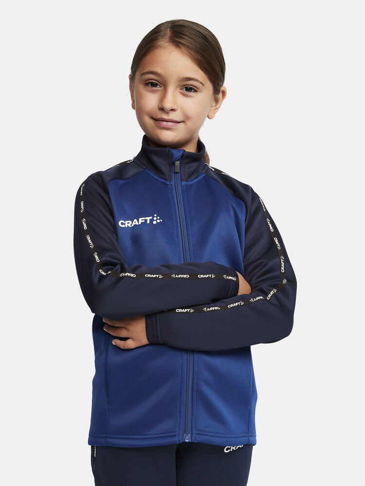 Squad 2.0 Full Zip Jr von Craft – Club Cobolt/Navy