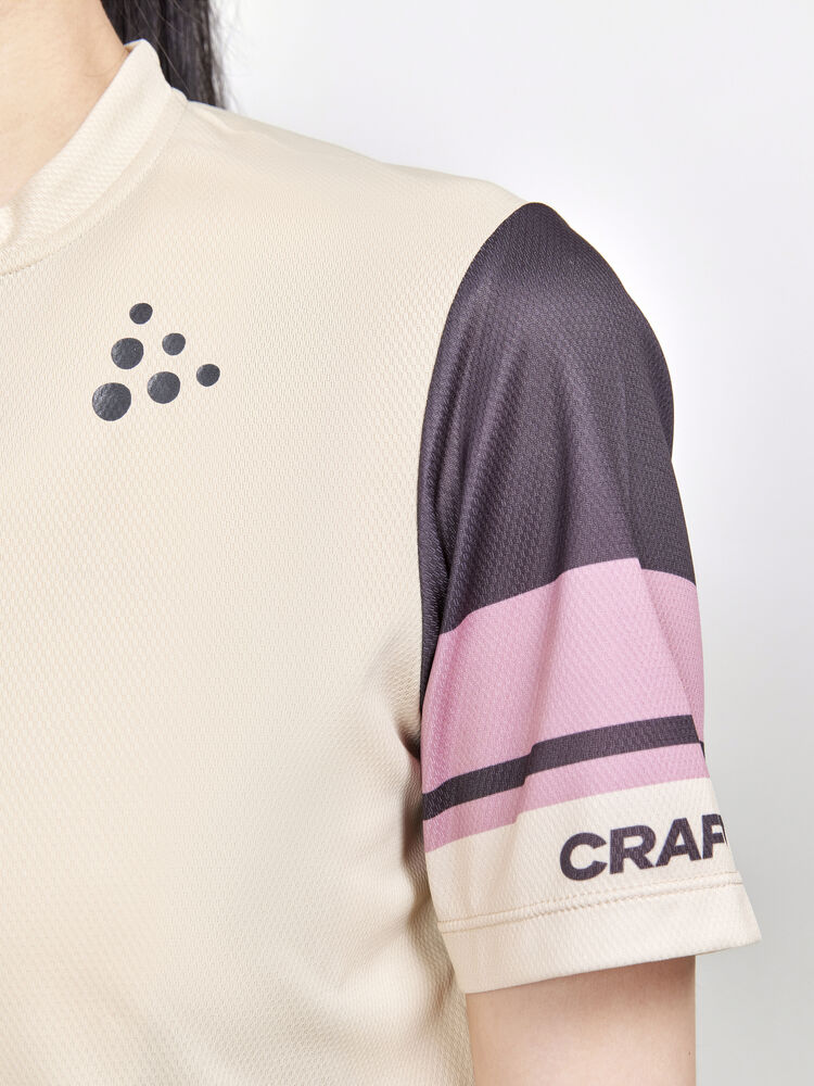 Core Endur Logo Jersey W von Craft – Ecru/Slate