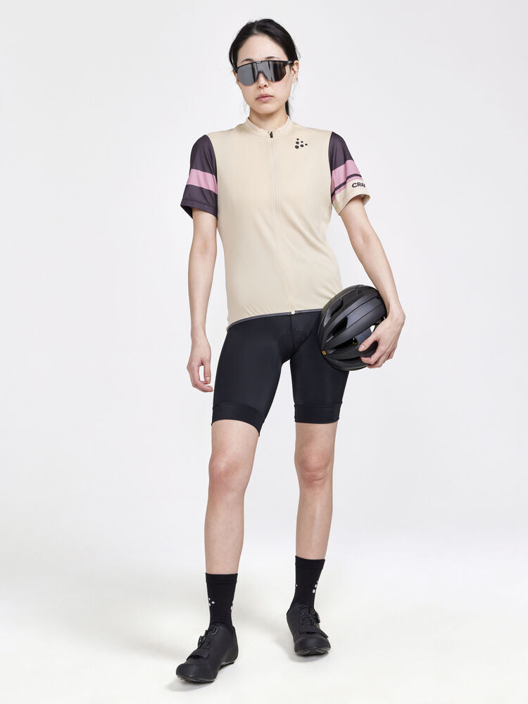 Core Endur Logo Jersey W von Craft – Ecru/Slate