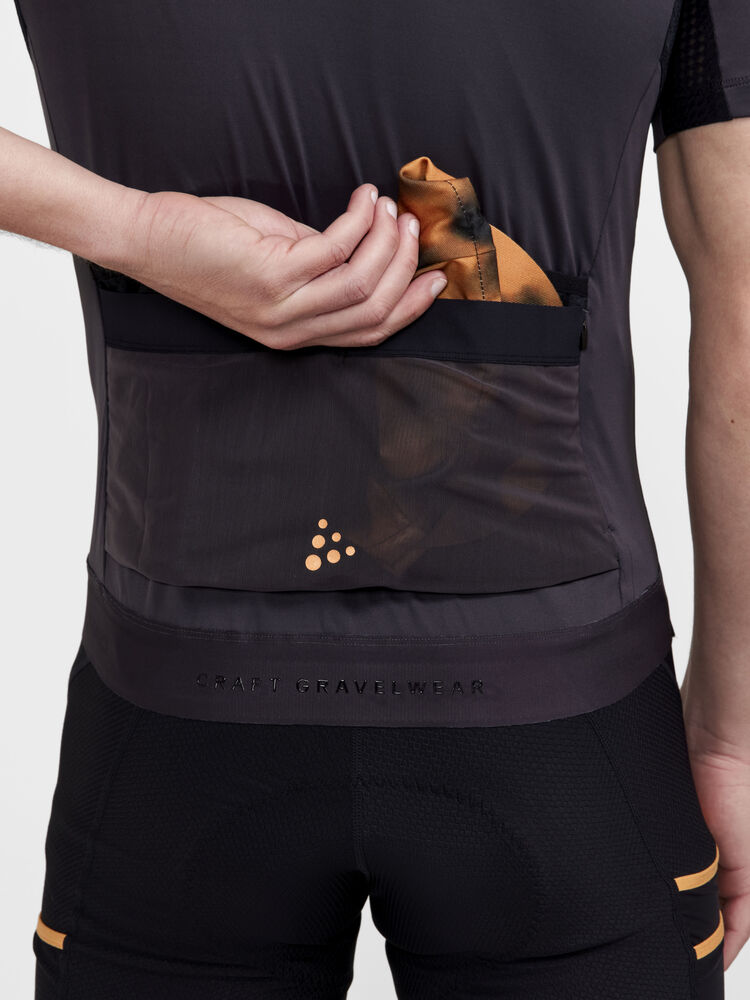 Pro Gravel Ss Jersey M von Craft – Peach/Desert