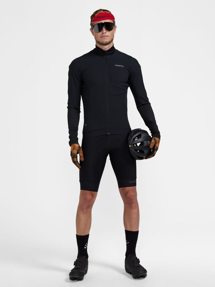PRO Gravel LS Wind Jersey M von Craft – Black