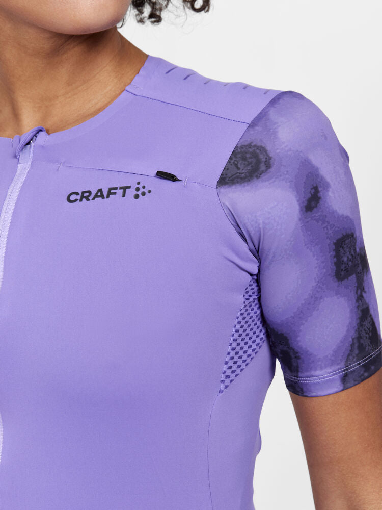 Pro Gravel Ss Jersey W von Craft – Rose Brown/Multi