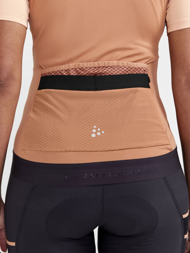 Pro Gravel Ss Jersey W von Craft – Rose Brown/Multi