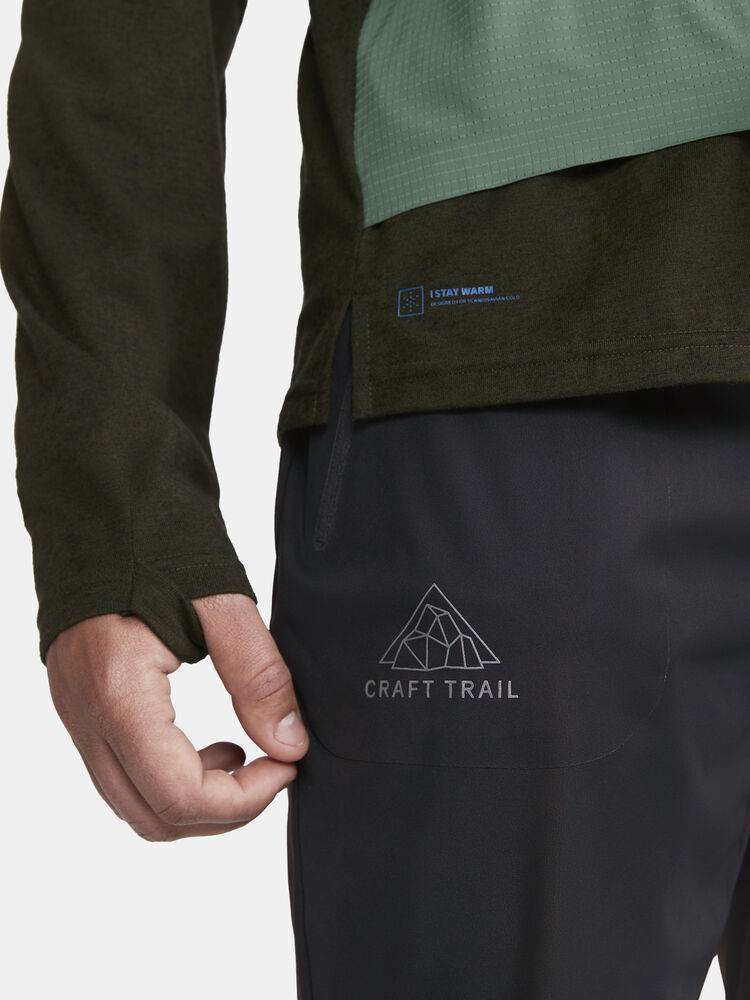 ADV Trail Wool Wind LS Tee M von Craft – Juniper/Melange
