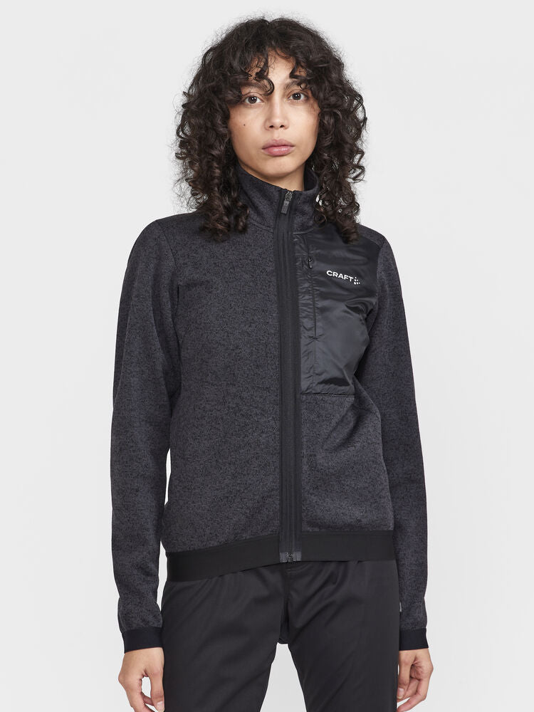 Adv Gravel SubZ Knit Jacket W von Craft – Black/Melange