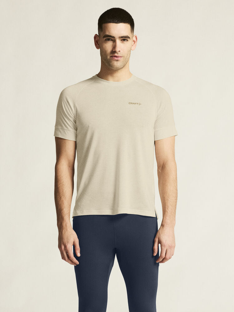 Adv Trail Wool Ss Tee M von Craft – Tofu Melange