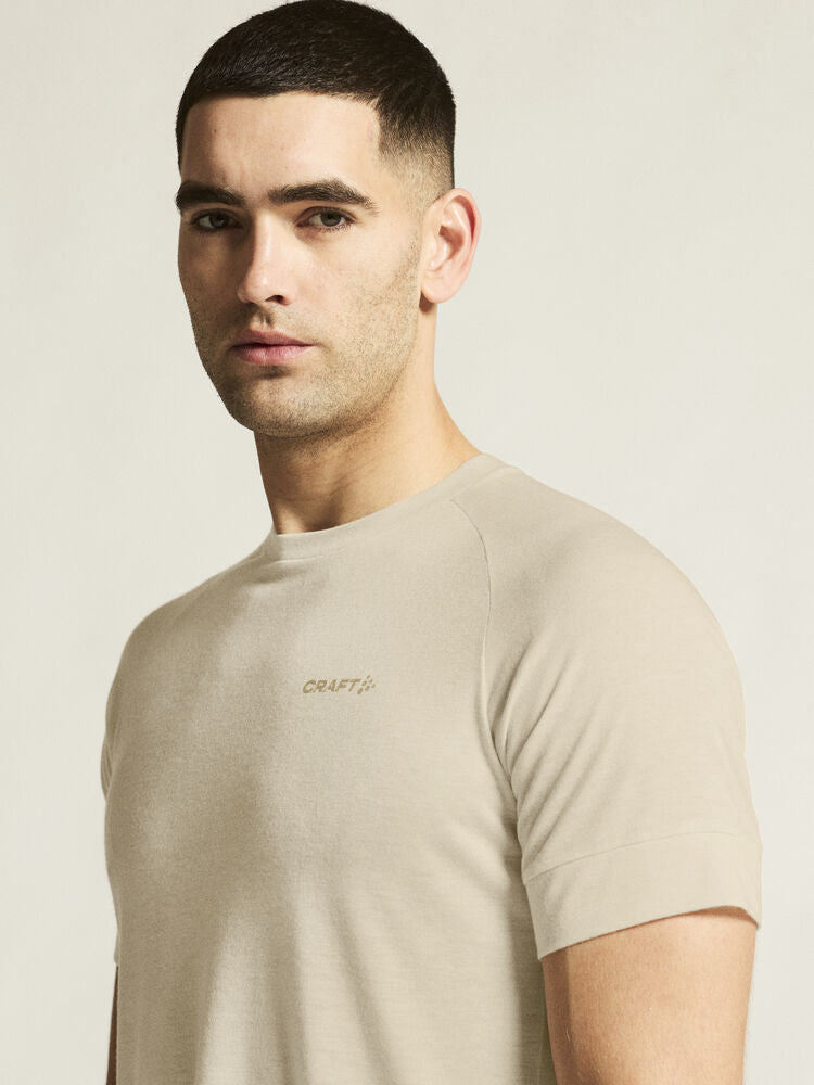 Adv Trail Wool Ss Tee M von Craft – Tofu Melange