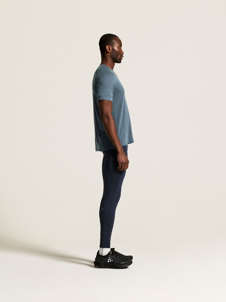 Adv Trail Wool Ss Tee M von Craft – Tofu Melange