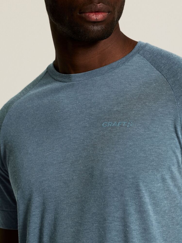 Adv Trail Wool Ss Tee M von Craft – Tofu Melange