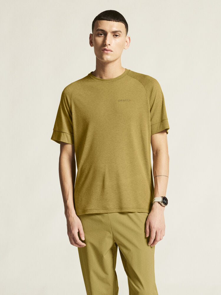 Adv Trail Wool Ss Tee M von Craft – Tofu Melange