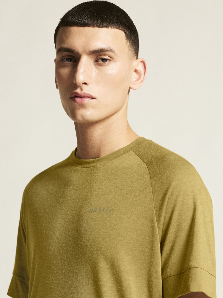 Adv Trail Wool Ss Tee M von Craft – Tofu Melange