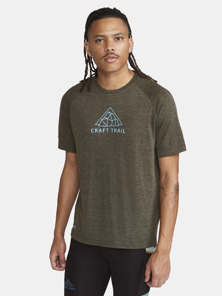 Adv Trail Wool Ss Tee M von Craft – Tofu Melange