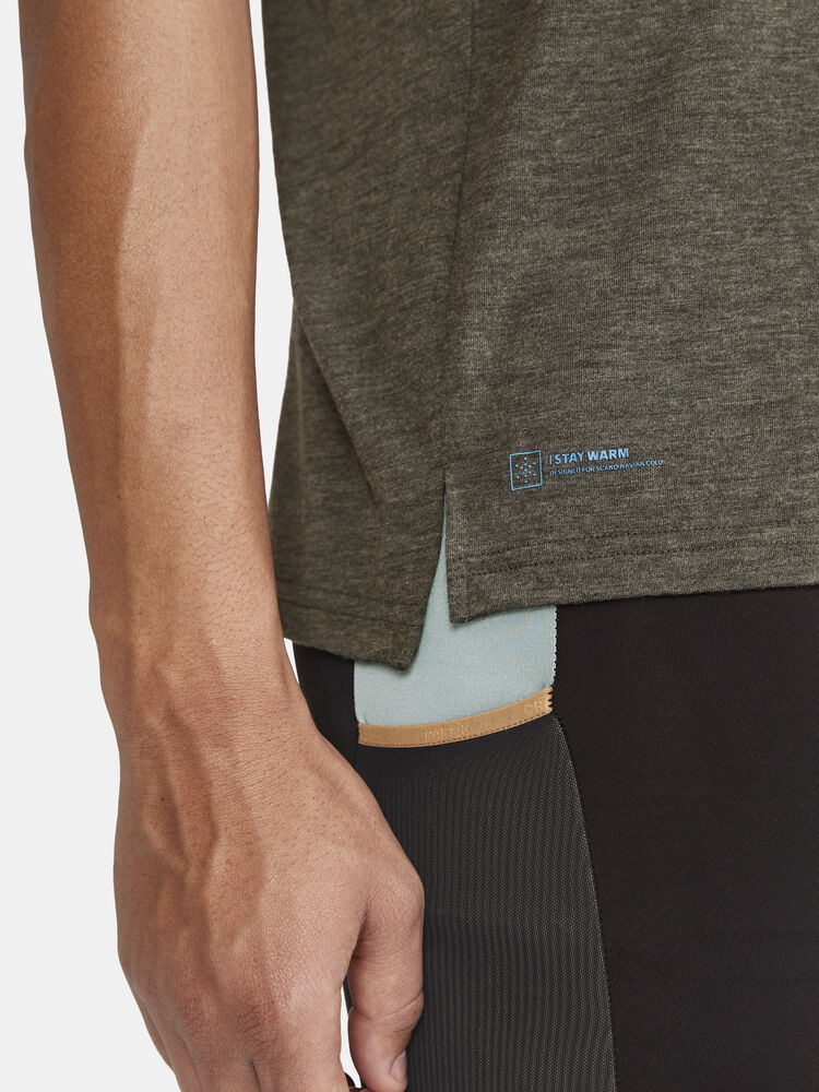 Adv Trail Wool Ss Tee M von Craft – Tofu Melange