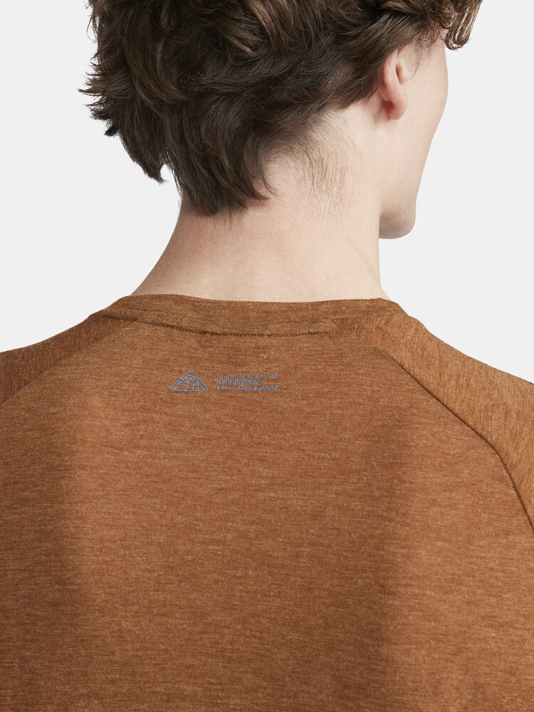 Adv Trail Wool Ss Tee M von Craft – Tofu Melange