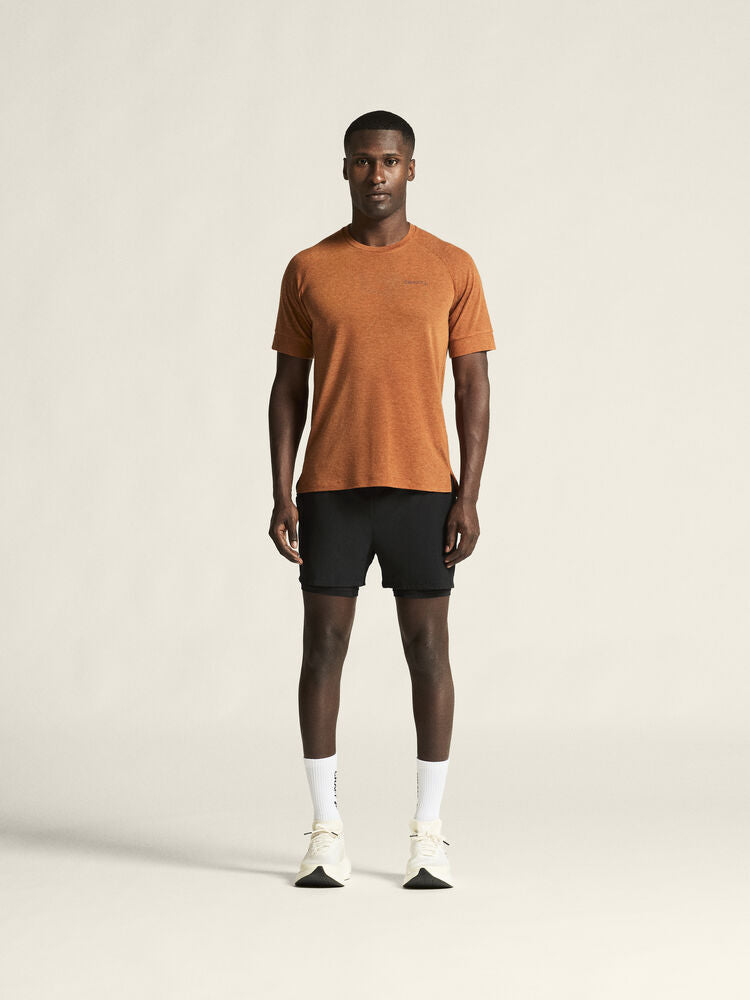 Adv Trail Wool Ss Tee M von Craft – Tofu Melange