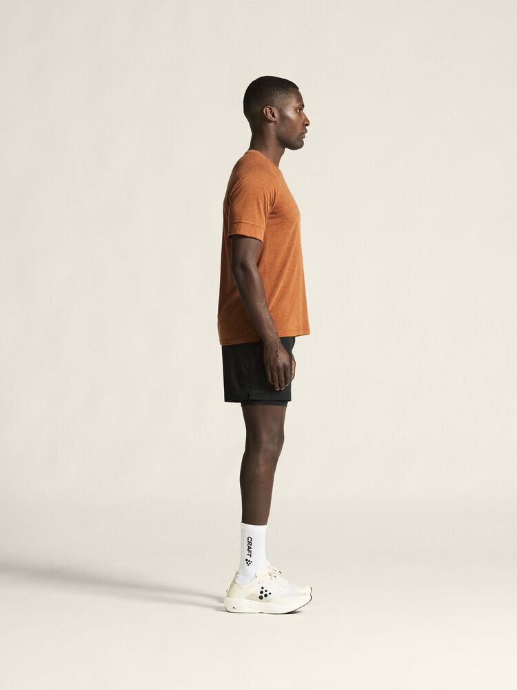 Adv Trail Wool Ss Tee M von Craft – Tofu Melange