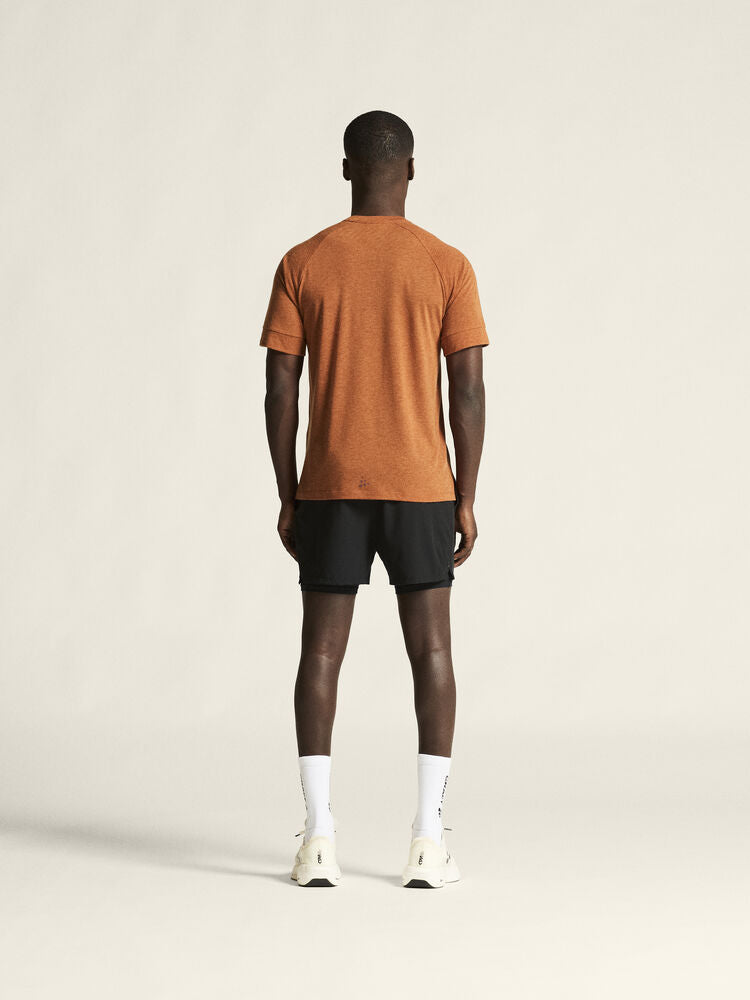 Adv Trail Wool Ss Tee M von Craft – Tofu Melange