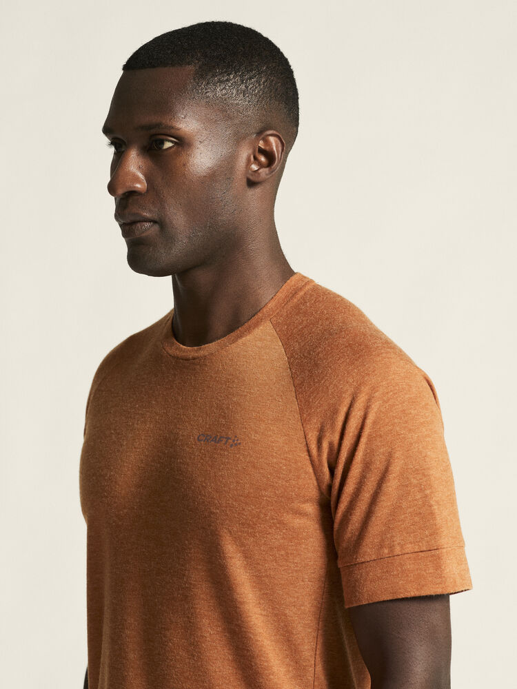 Adv Trail Wool Ss Tee M von Craft – Tofu Melange