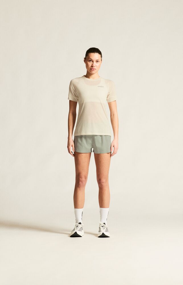 Adv Trail Wool Ss Tee W von Craft – Tofu Melange