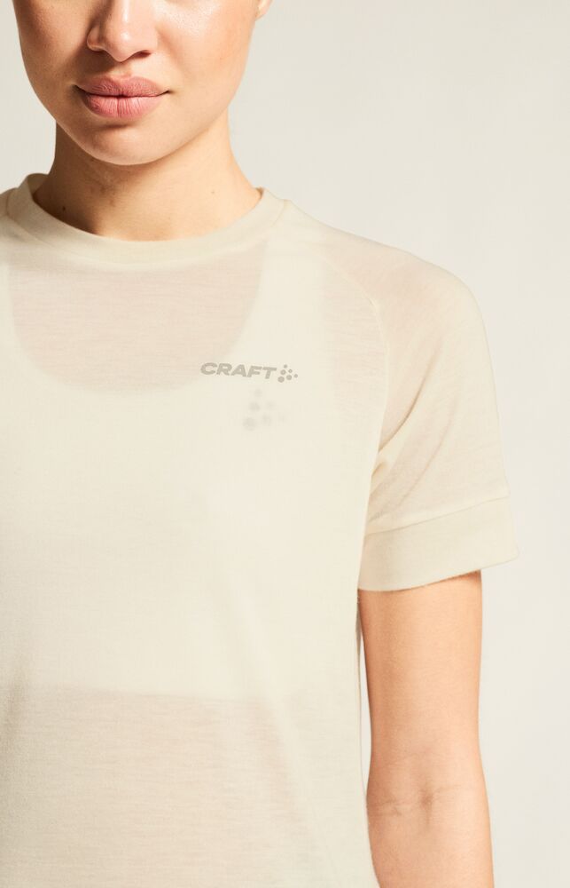 Adv Trail Wool Ss Tee W von Craft – Tofu Melange