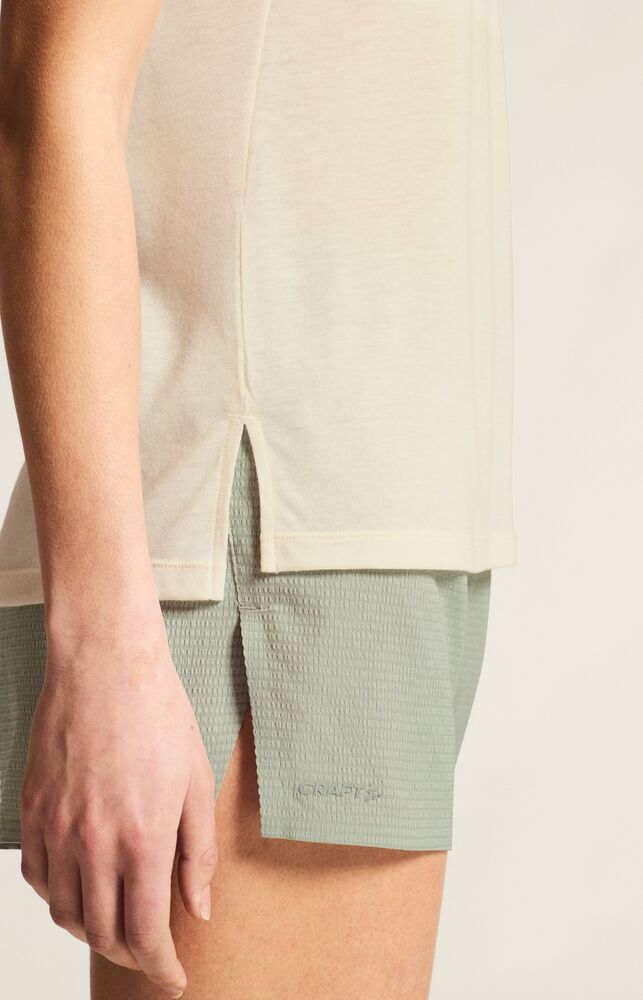 Adv Trail Wool Ss Tee W von Craft – Tofu Melange