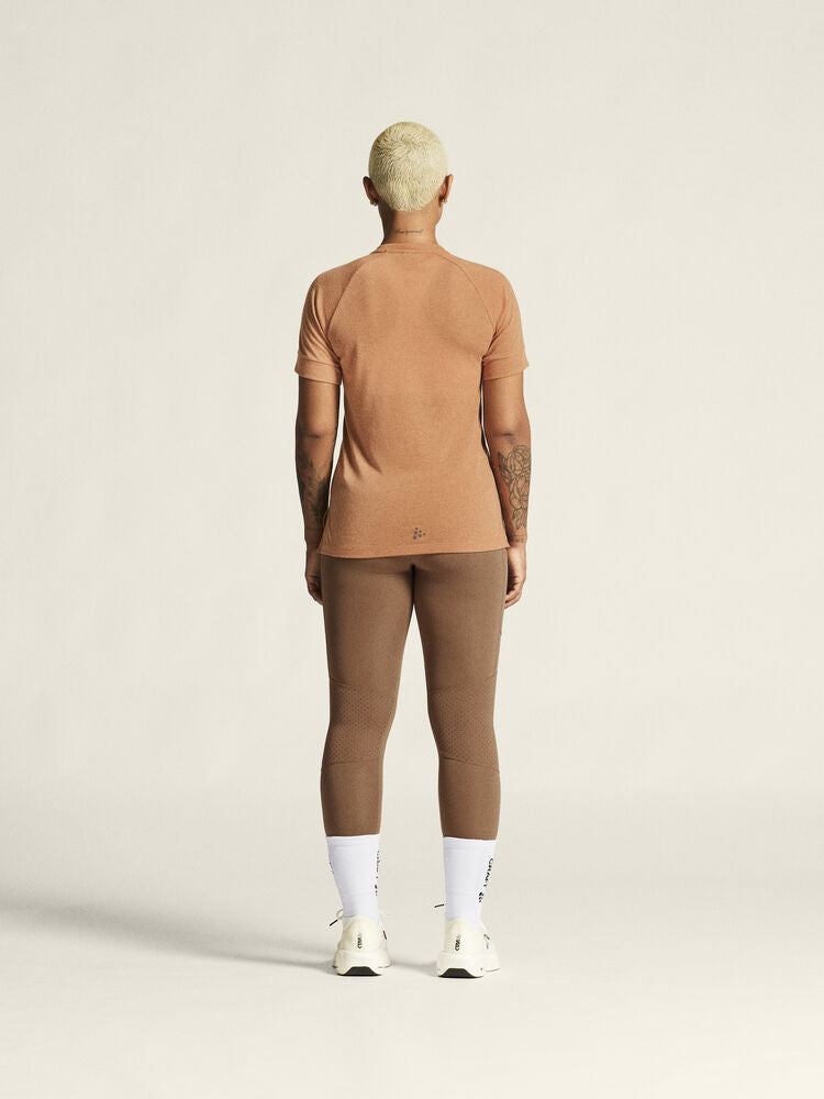 Adv Trail Wool Ss Tee W von Craft – Tofu Melange