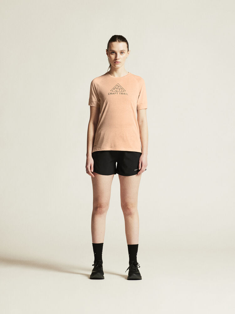 Adv Trail Wool Ss Tee W von Craft – Tofu Melange