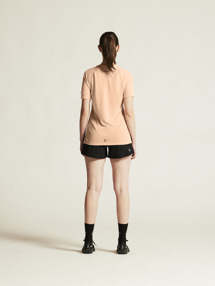 Adv Trail Wool Ss Tee W von Craft – Tofu Melange
