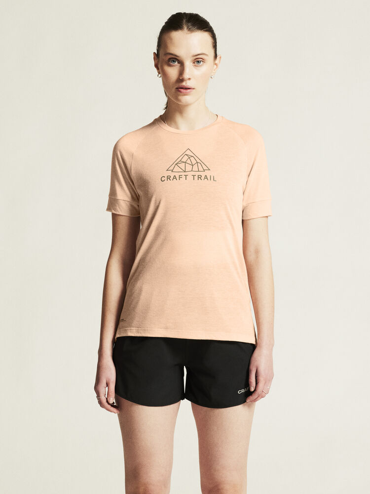 Adv Trail Wool Ss Tee W von Craft – Tofu Melange