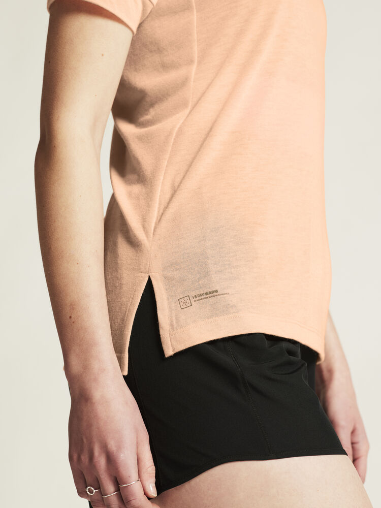 Adv Trail Wool Ss Tee W von Craft – Tofu Melange