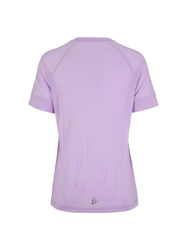 Adv Trail Wool Ss Tee W von Craft – Tofu Melange