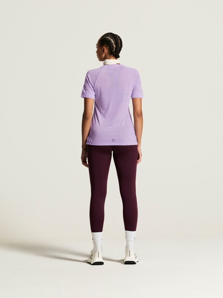 Adv Trail Wool Ss Tee W von Craft – Tofu Melange