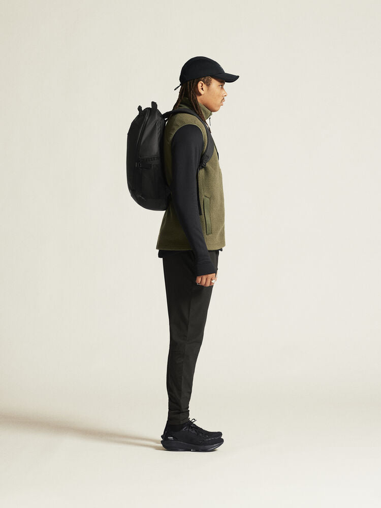 Adv Explore Pile Fleece Vest M von Craft – Ecru/Black