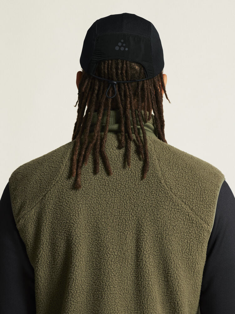 Adv Explore Pile Fleece Vest M von Craft – Ecru/Black