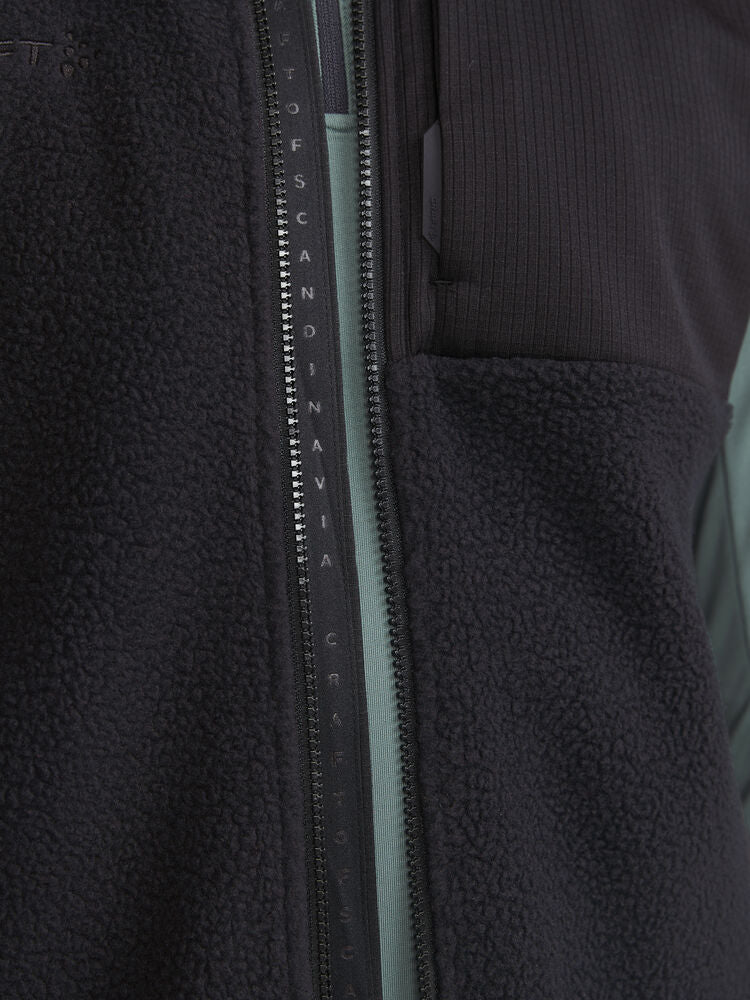 Adv Explore Pile Fleece Vest M von Craft – Ecru/Black