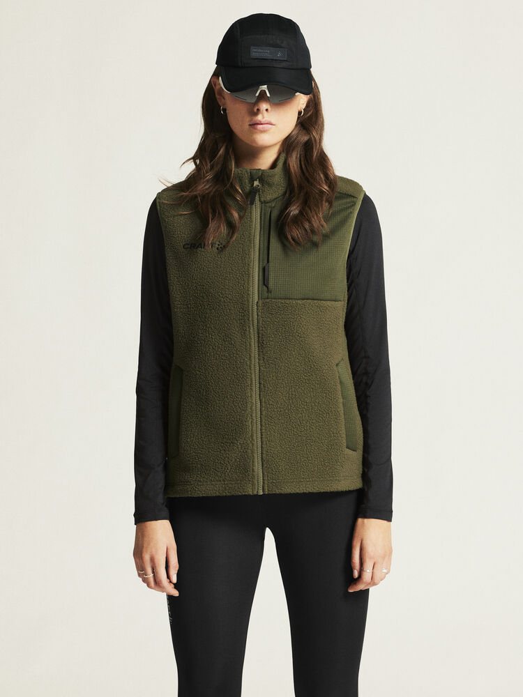 Adv Explore Pile Fleece Vest W von Craft – Ecru/Black