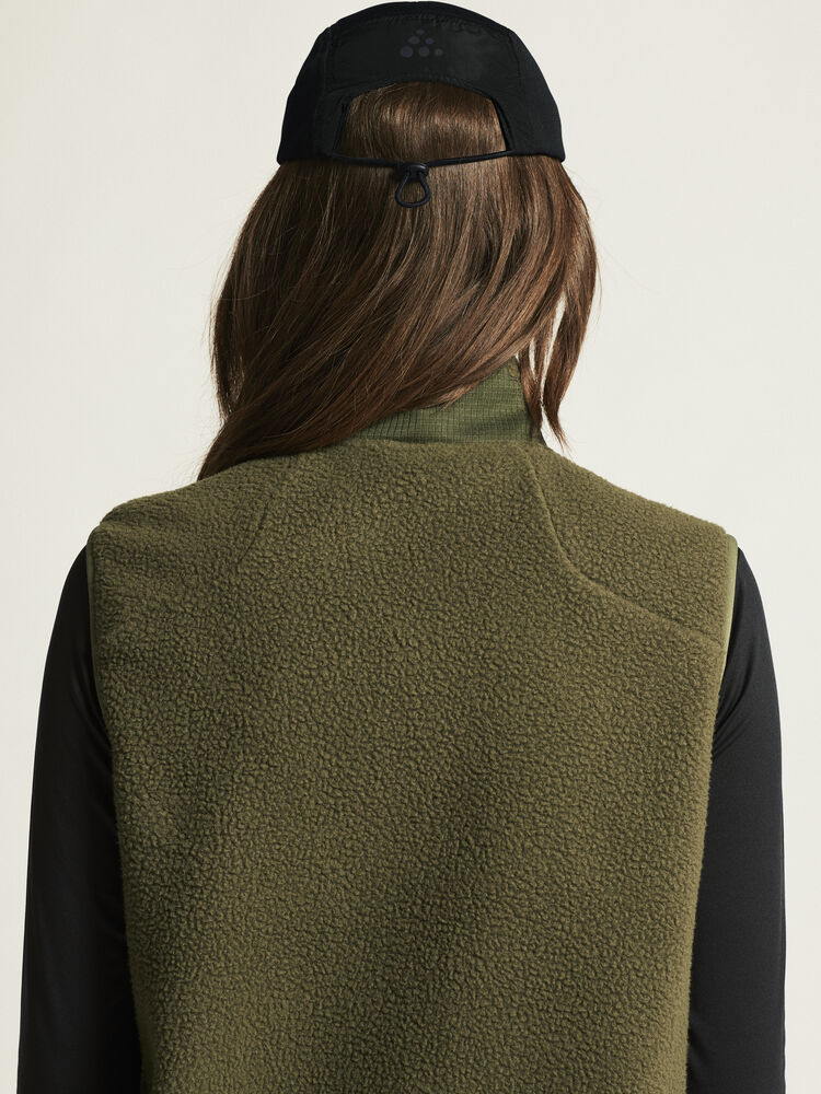 Adv Explore Pile Fleece Vest W von Craft – Ecru/Black