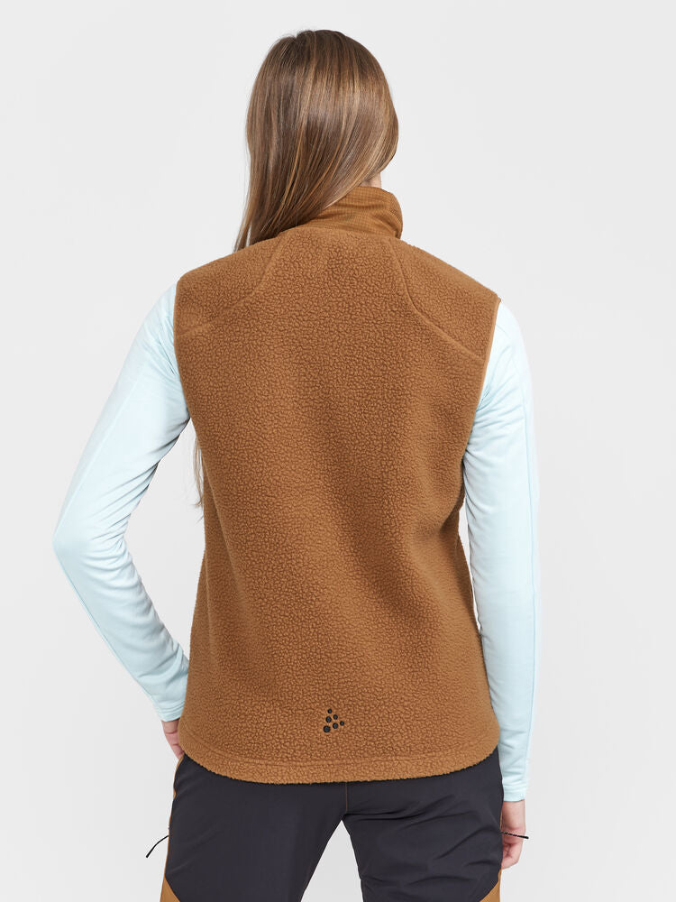 Adv Explore Pile Fleece Vest W von Craft – Ecru/Black