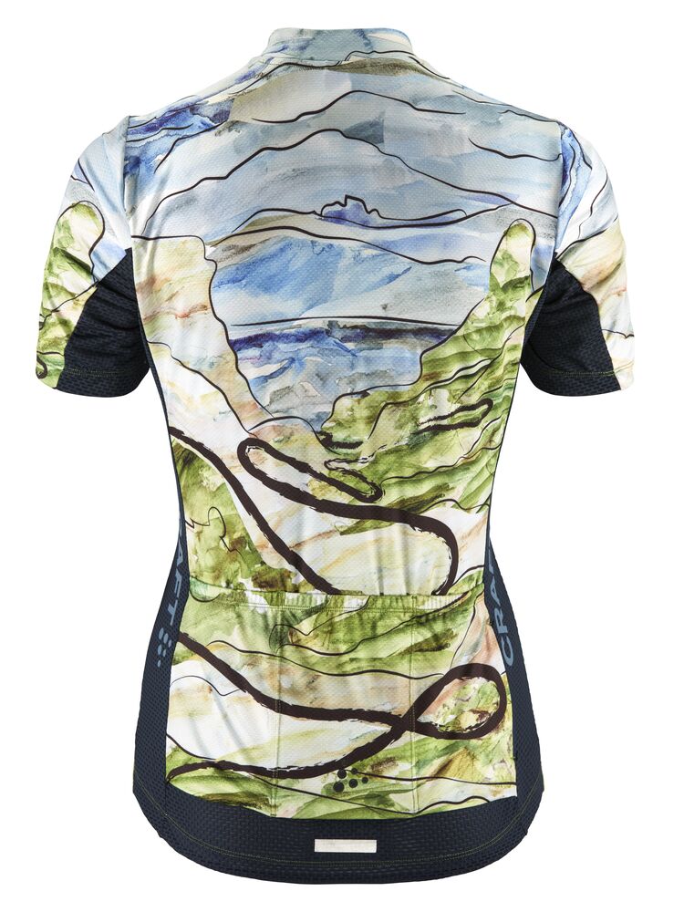 Adv Endur Graphic Jersey W von Craft – Blaze/Free