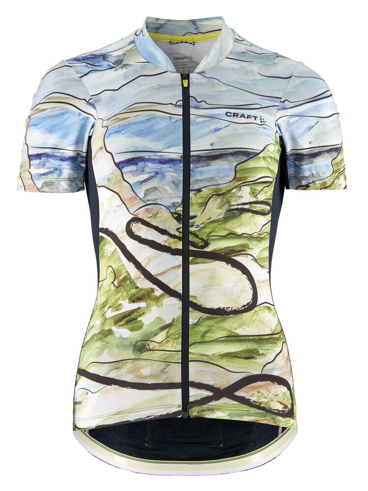 Adv Endur Graphic Jersey W von Craft – Blaze/Free