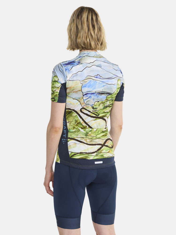 Adv Endur Graphic Jersey W von Craft – Blaze/Free